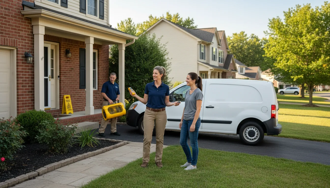 Residential water damage restoration in Campbell, NE